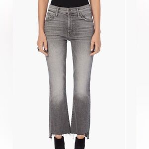 MOTHER The Insider High Waist Crop Step Fray Hem Bootcut Jeans (Tag You're It)